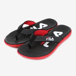 Fila Slick Thong - Miesten Sandaalit - Mustat/Punainen | FI-25260